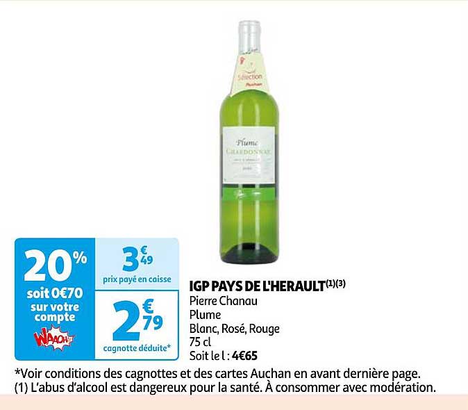 igp pays de l'herault pierre chanau plume