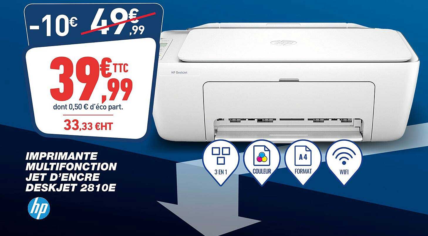 imprimante multifonction jet d'encre deskjet 2810e hp