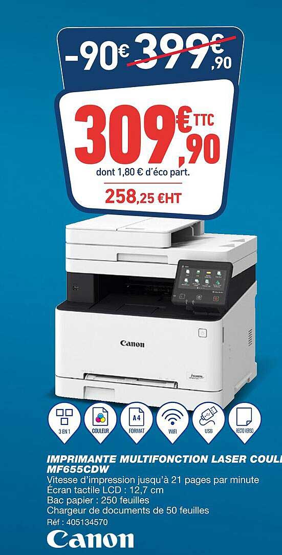 imprimante multifonction laser couleur mf655cdw canon