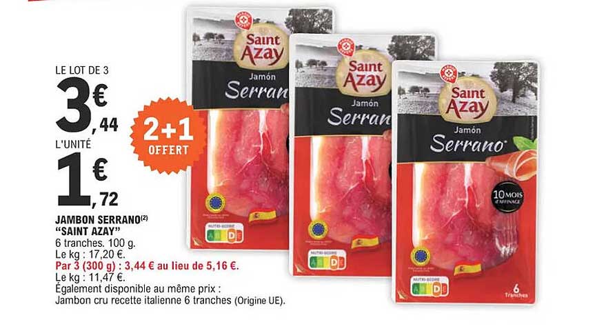 jambon serrano "saint azay"