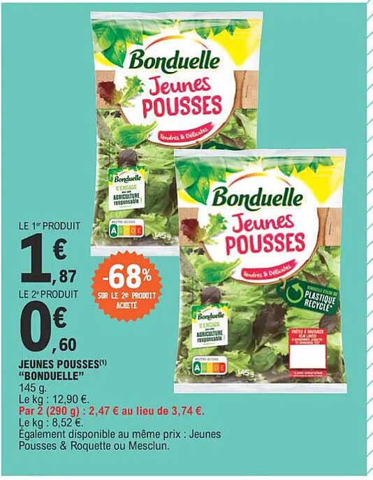 jeunes pousses "bonduelle"