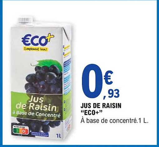 Jus De Raisin "eco+"