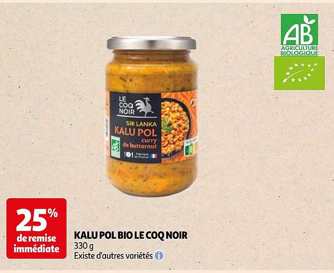 kalu pol bio le coq noir