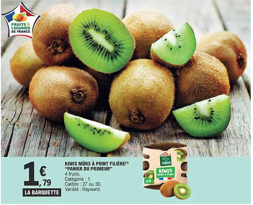 kiwis mûrs à point filière "panier du primeur"
