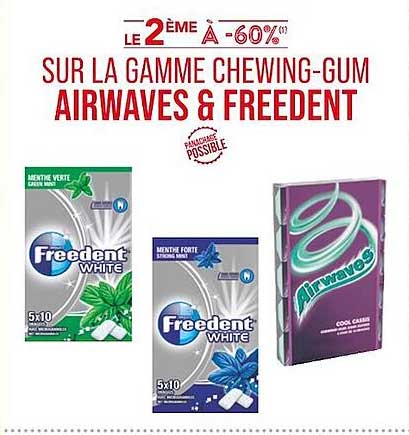 La Gamme Chewing-gum Airwaves & Freedent