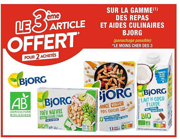la gamme des repas et aides culinaires bjorg