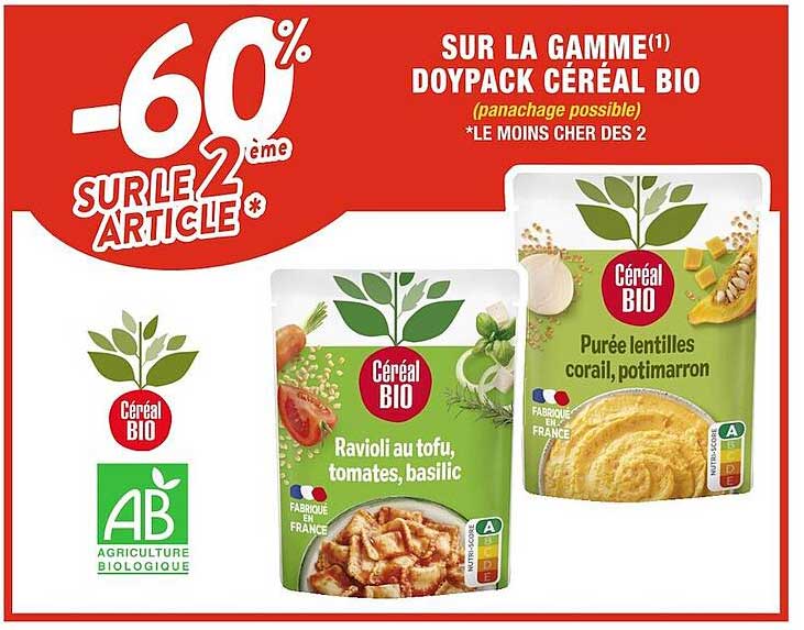La Gamme Doypack Céréal Bio