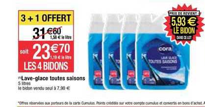 lave-glace toutes saisons