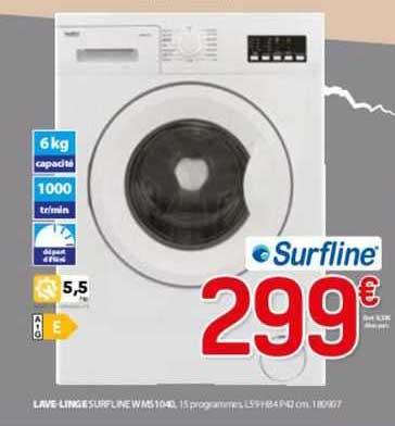lave-linge surfline