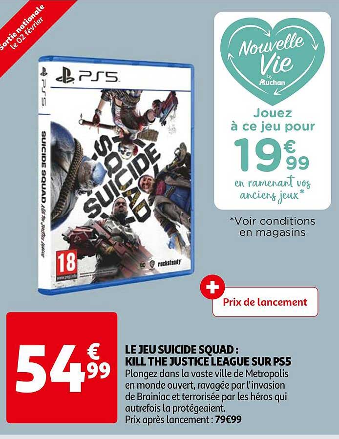 le jeu suicide squad : kill the justice league sur ps5