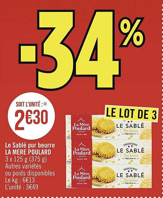 le sablé pur beurre la mère poulard