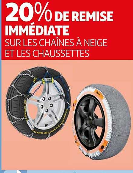 les chaînes à neige et les chaussettes