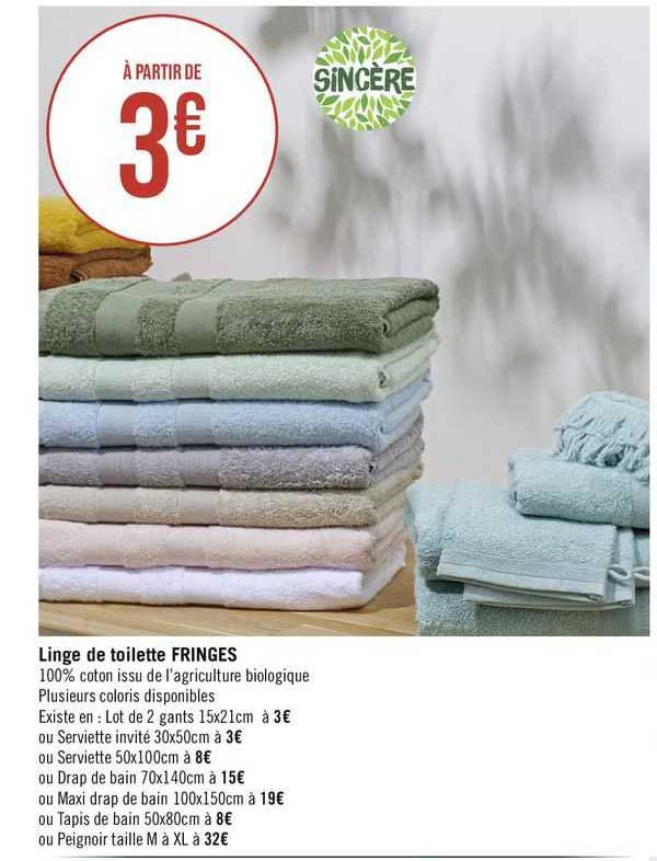 Linge De Toilette Fringes