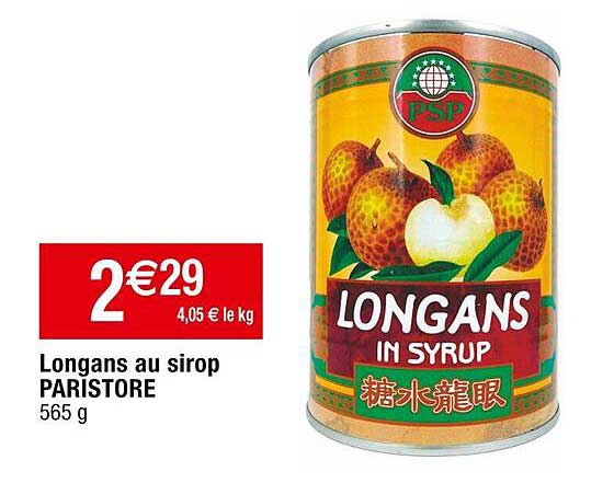 Longans Au Sirop Paristore