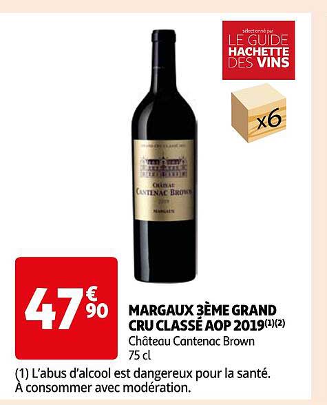 margaux 3ème grand cru classé aop 2019 château cantenac brown