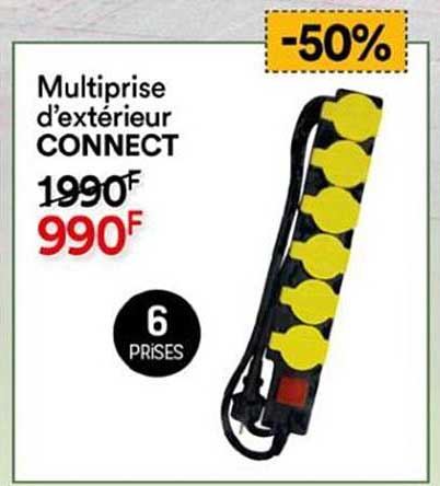multiprise d'extérieur connect