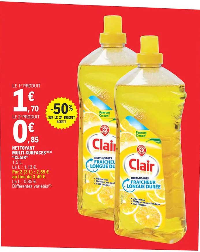 nettoyant multi-surfaces "clair"