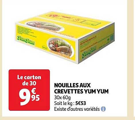 nouilles aux crevettes yum yum