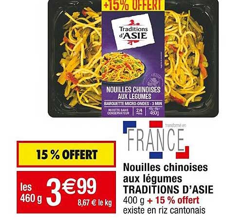 nouilles chinoises aux légumes traditions d'asie