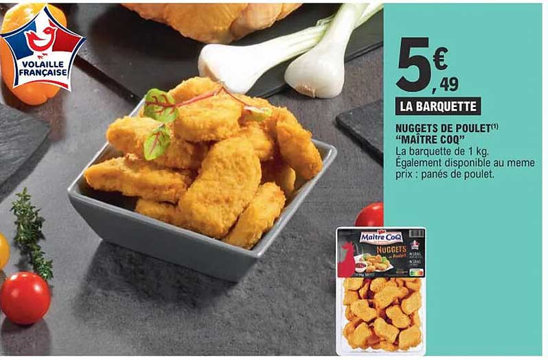 nuggets de poulet "maître coq"