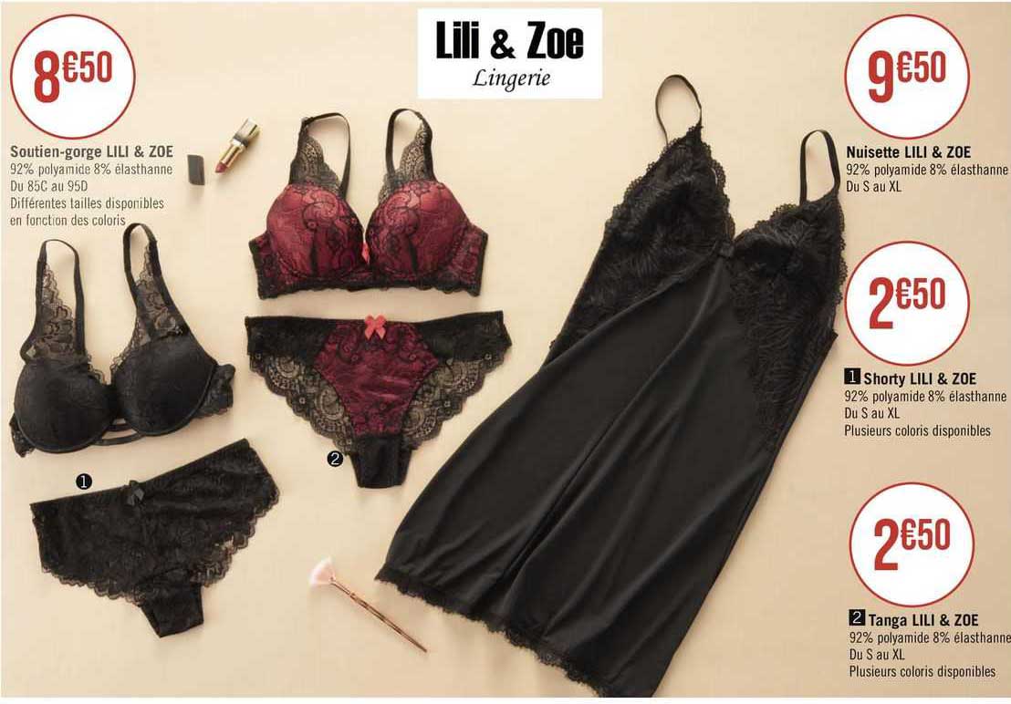 nuisette lili & zoe soutien-gorge lili & zoe