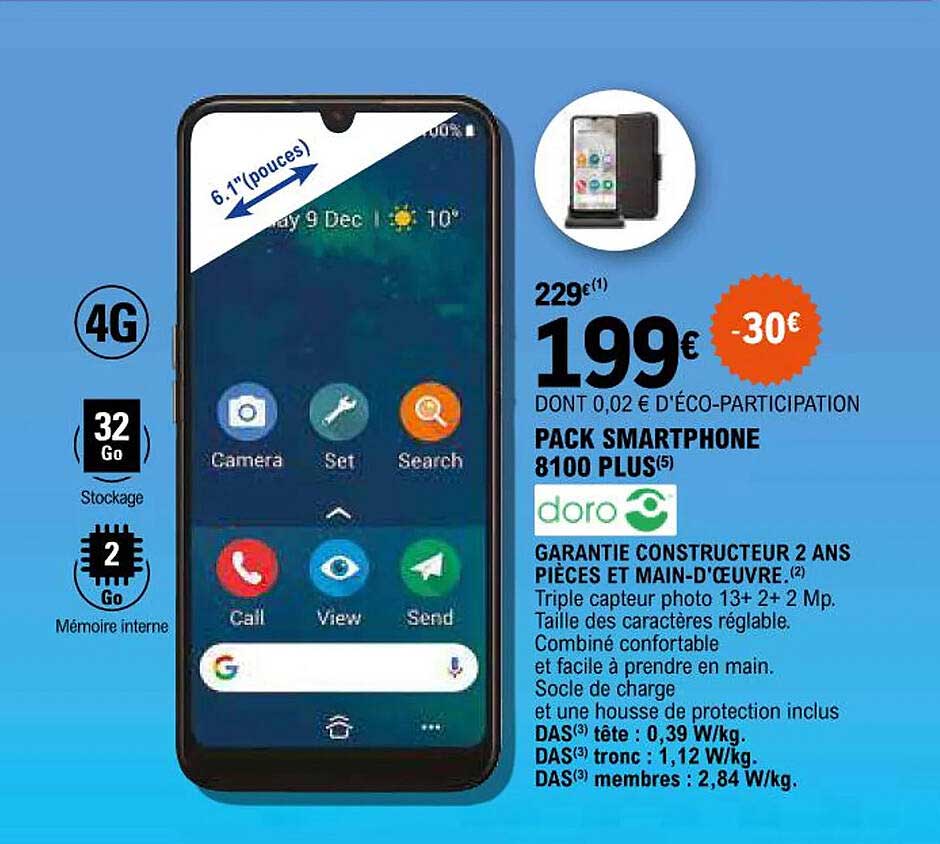 pack smartphone 8100 plus doro