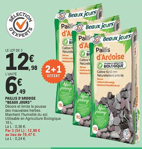 paillis d'ardoise "beaux jours"