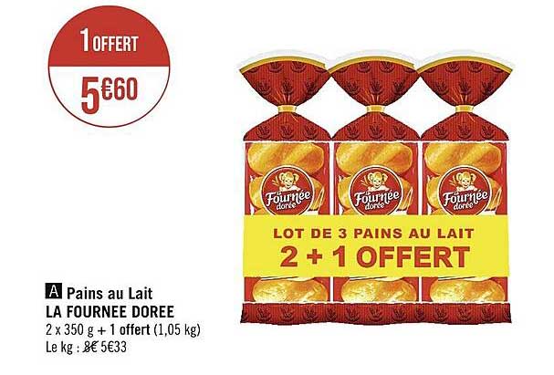 pains au lait la fournée dorée