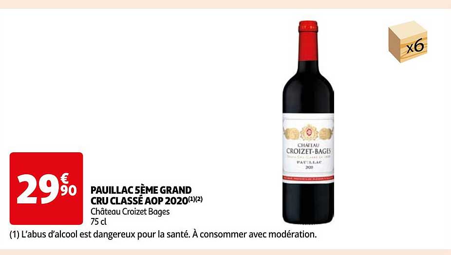 pauillac 5ème grand cru classé aop 2020 château croizet bages