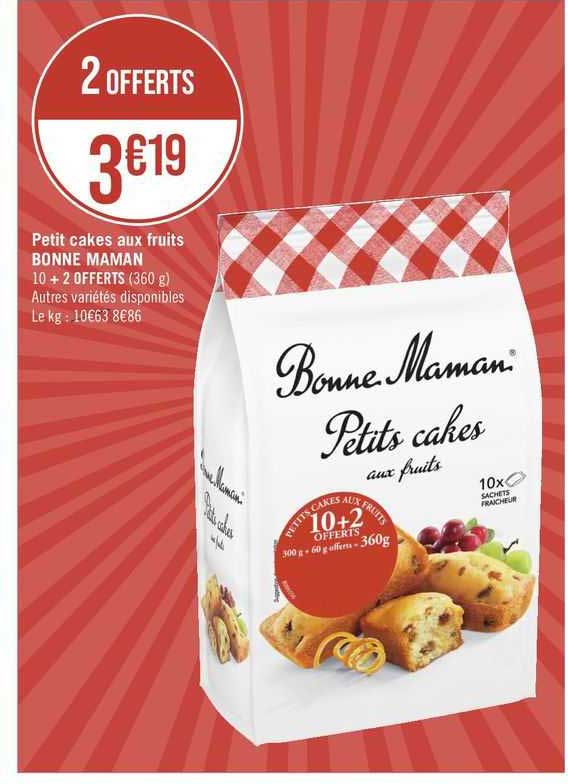 petit cakes aus fruits bonne mamen