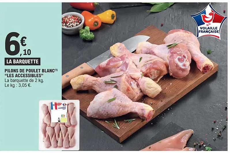 Pilons De Poulet Blanc "les Accessibles"