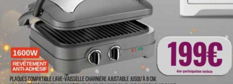 plaques compatible lave-vaisselle charnière ajustable