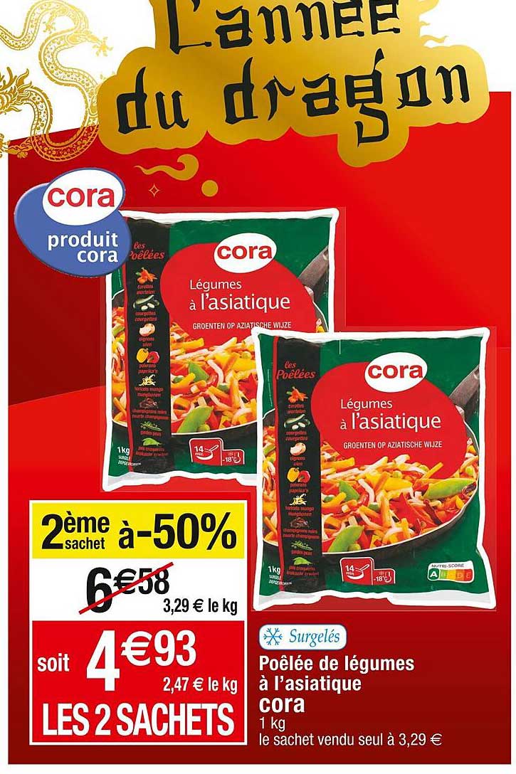 poêlée de légumes à l'asiatique cora