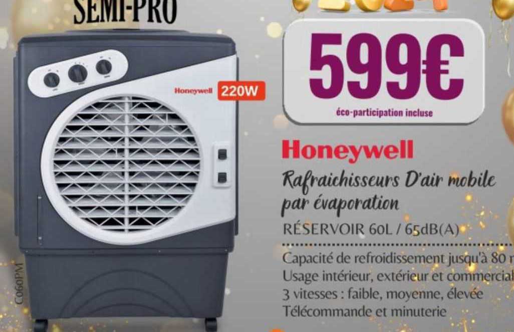 rafraichisseurs d'air mobile par évaporation honeywell