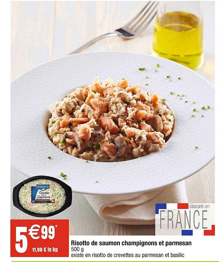 Risotti De Saumon Champignons Et Parmesan