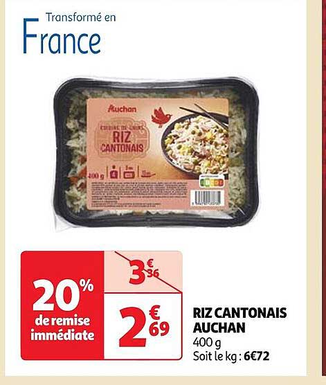 riz cantonais auchan