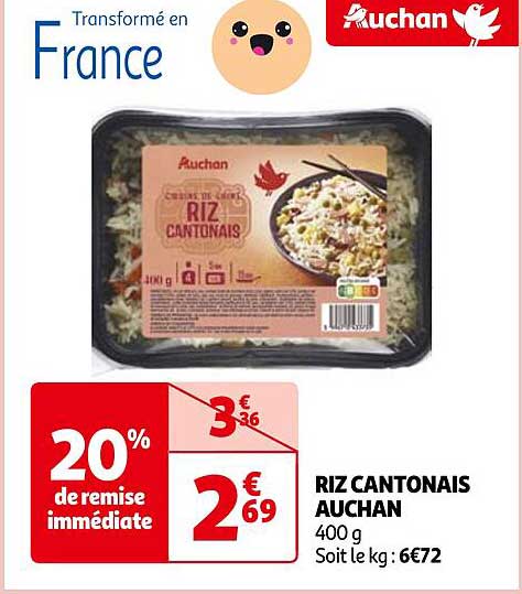 riz cantonais auchan