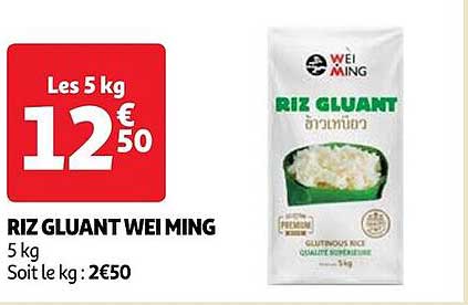 riz gluant wei ming