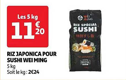 riz japonica pour sushi wei ming