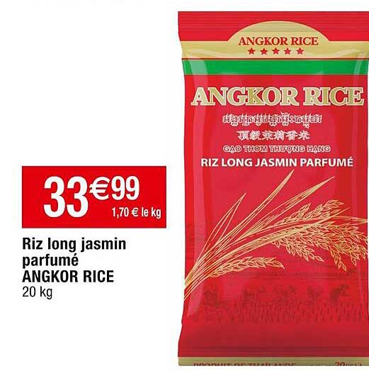 riz long jasmin parfumé angkor rice
