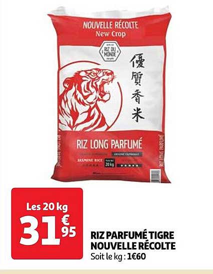 riz parfumé tigre nouvelle récolte
