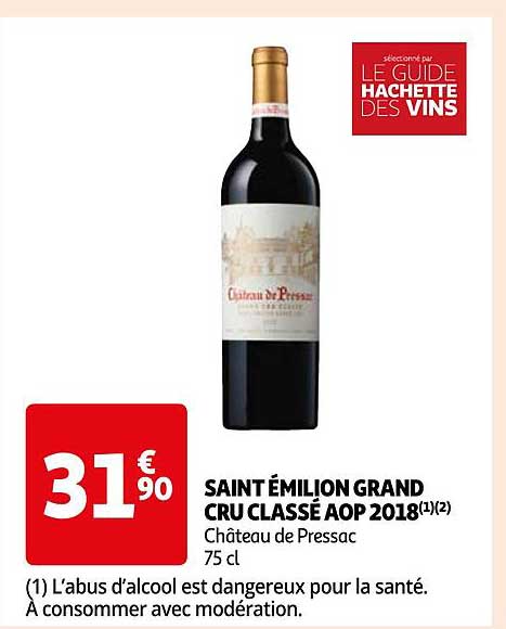saint émilion grand cru classé aop 2018 château de pressac