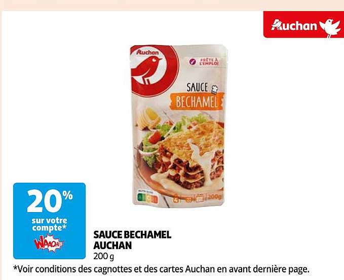 Sauce Bechamel Auchan