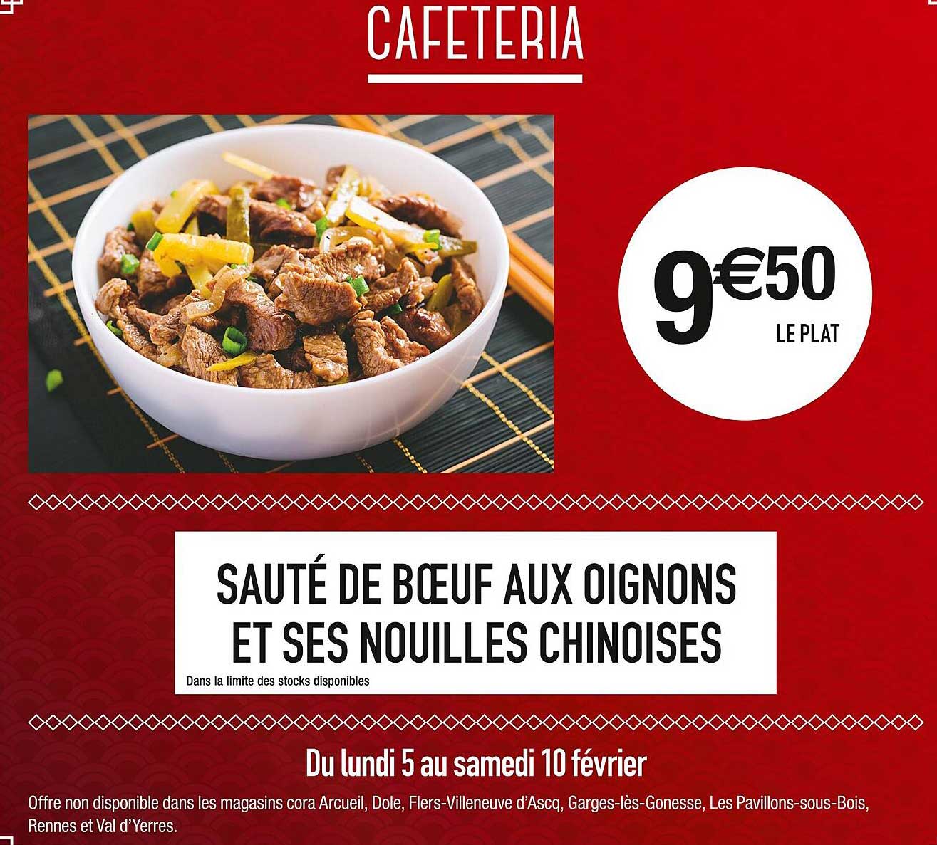 sauté de bœuf aux oignons et ses nouilles chinoises