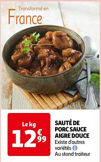 sauté de porc sauce aigre douce
