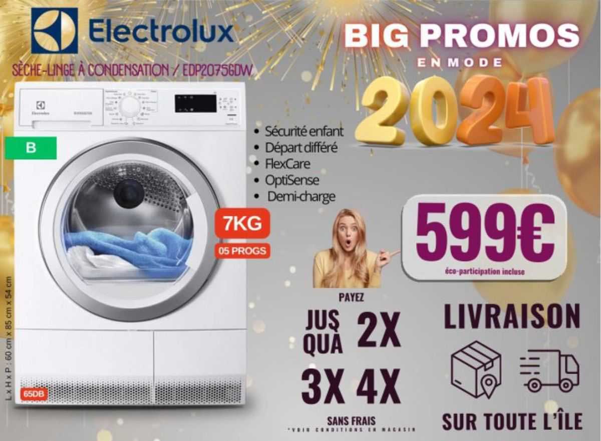 sèche-linge à condensation electrolux