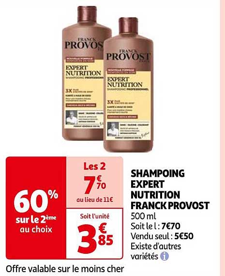 shampoing expert nutrition franck provost