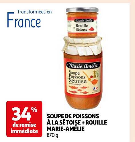 soupe de poissons à la sétoise + rouille marie-amélie