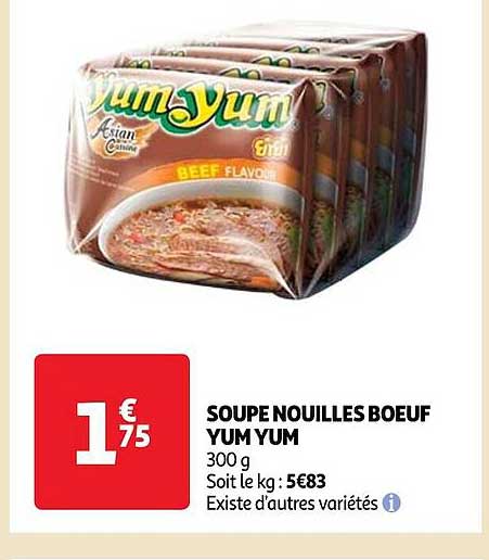 soupe nouilles boeuf yum yum