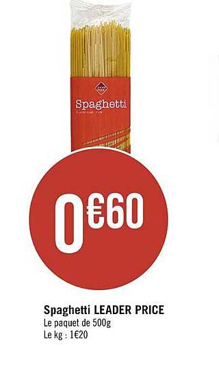 spaghetti leader price